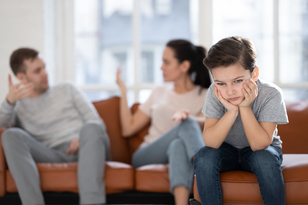 ouders ruzie jongen voorgrond